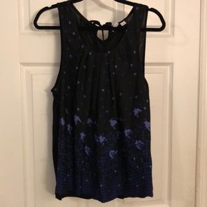 Elle Tank Top Chiffon Houndstooth